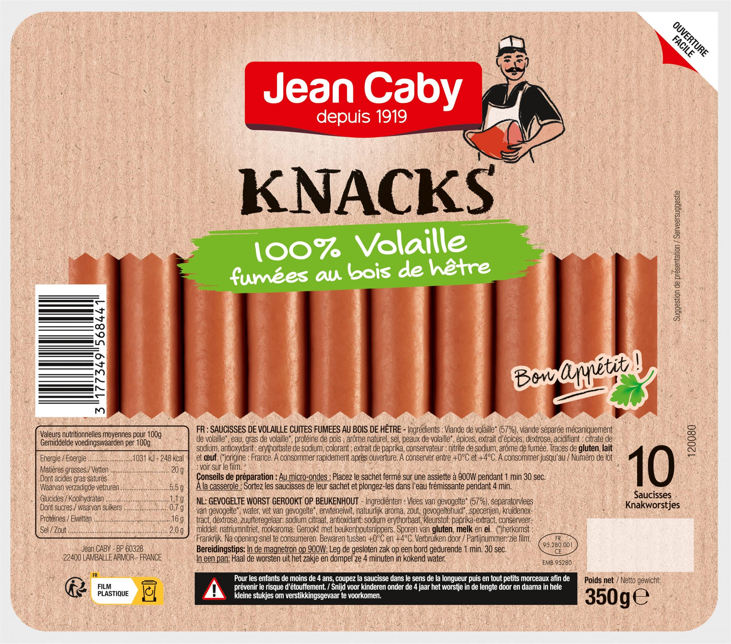 knacks volaille jean caby